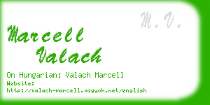 marcell valach business card